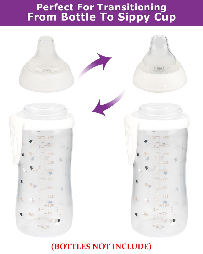 joyfeed Sippy Cup Nipples for NUK Active Sippy Cup and Learner Cup,Variable Flow, Silicone Replacement Nipple,6+ Months,6 Count - Image 3